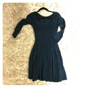 Dark green/black sweater dress